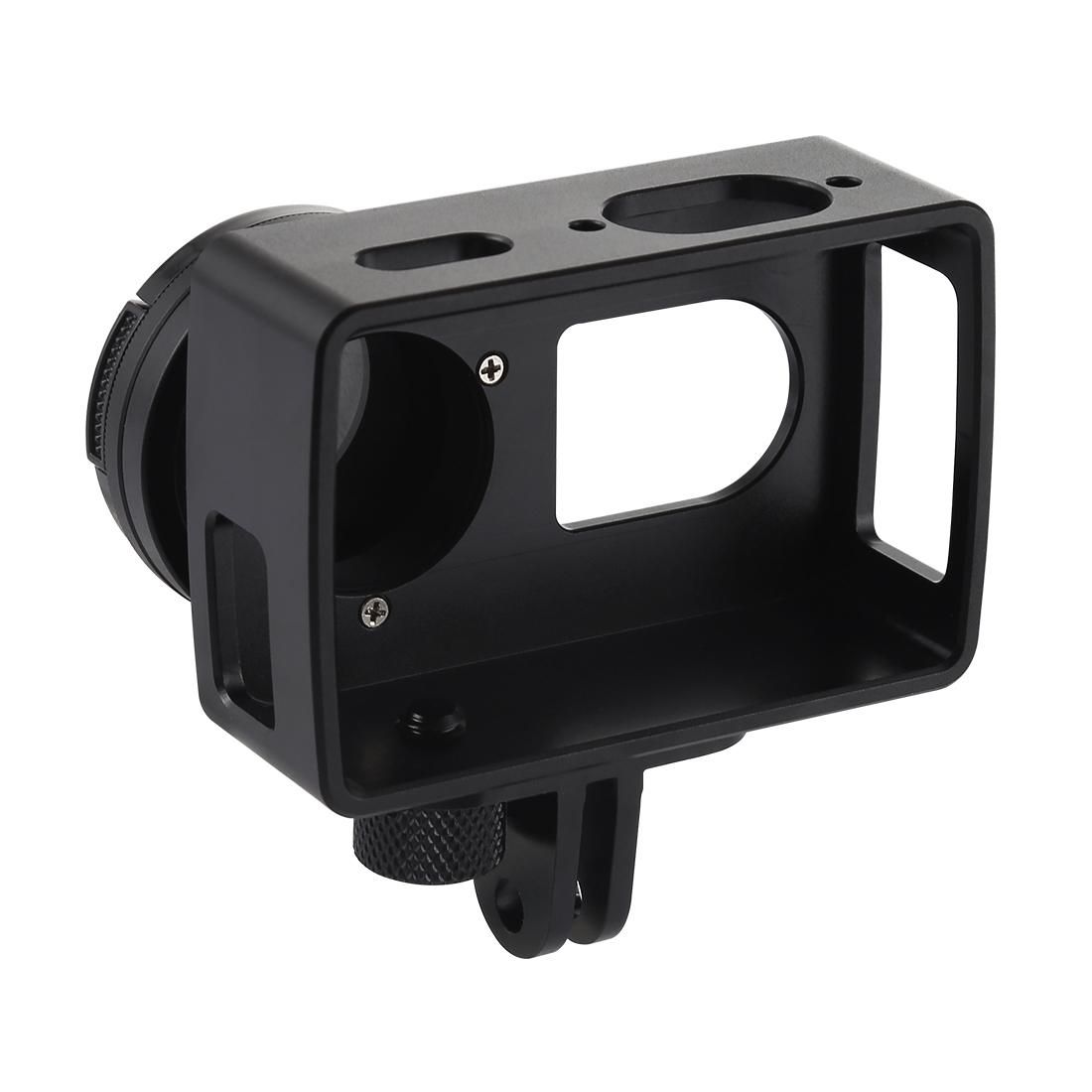 PULUZ Housing Shell CNC Aluminum Alloy Protective Cage with 37mm UV Lens for Xiaomi Xiaoyi II 4K Action Camera (Black)