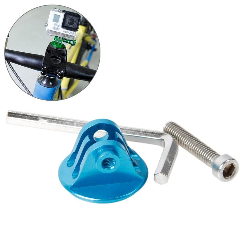 TMC Bike Head Mount with Screw & Hex Screwdriver for GoPro  NEW HERO /HERO6   /5 /5 Session /4 Session /4 /3+ /3 /2 /1, Xiaoyi and Other Action Cameras (Blue)