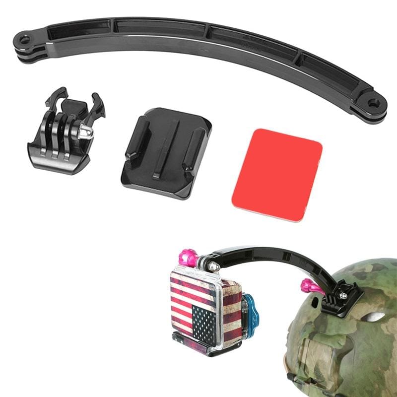 ST-91 Outdoor Motorcycle Cycling Helmet Extension Arm Tripod Mount for GoPro HD HERO4 / 3+ / 3 / 2 / 1 (Black)