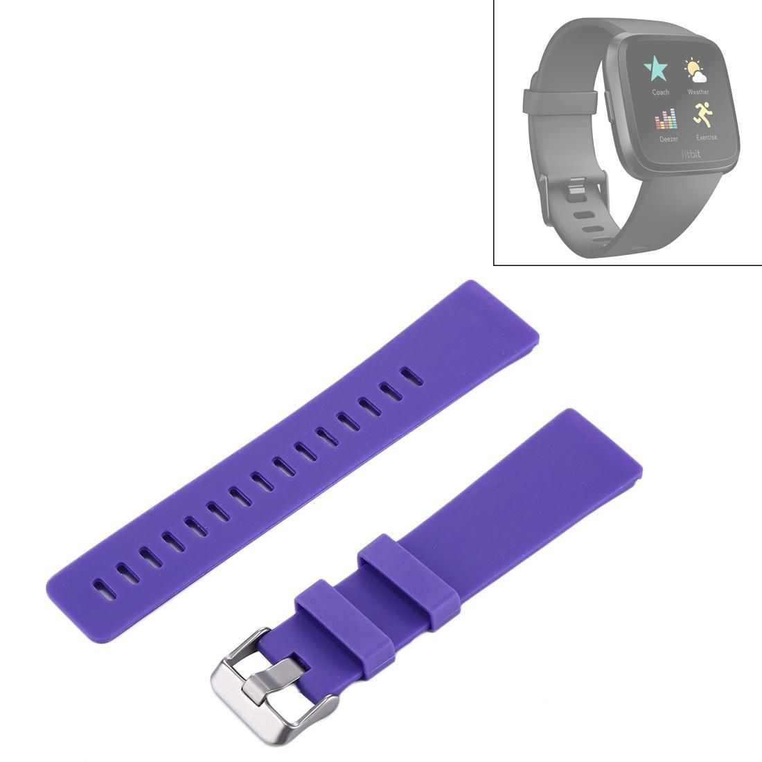 For Fitbit Versa / Versa 2 Simple Fashion Silicone Watch Strap (Purple)