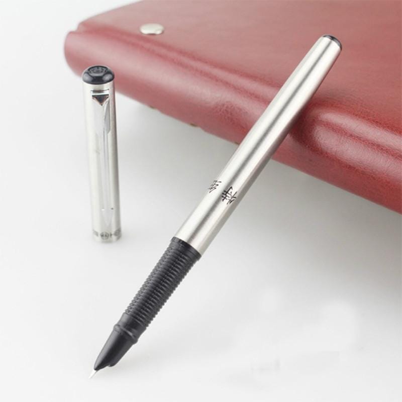 2 PCS Special Pen for Metal Students Writing Practice (Steel)
