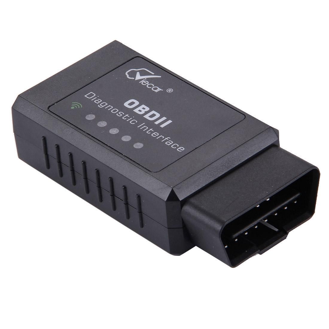 Viecar VC201 Mini OBDII ELM327 WiFi Car Scanner Diagnostic Tool, Support Android / iOS / Symbian / Windows (Black)