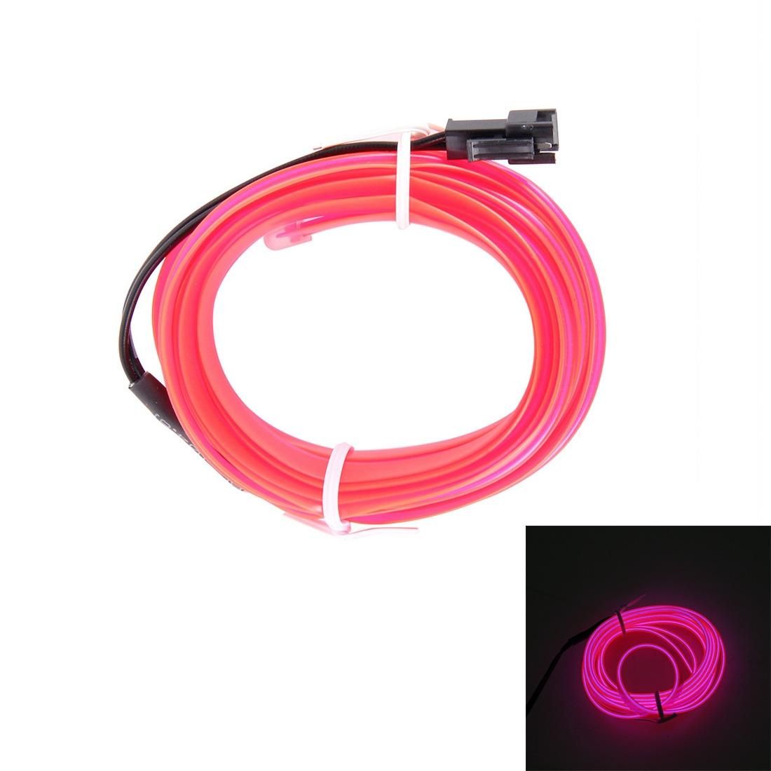 1M Cold Light Flexible LED Strip Light For Car Decoration (Pink Light)