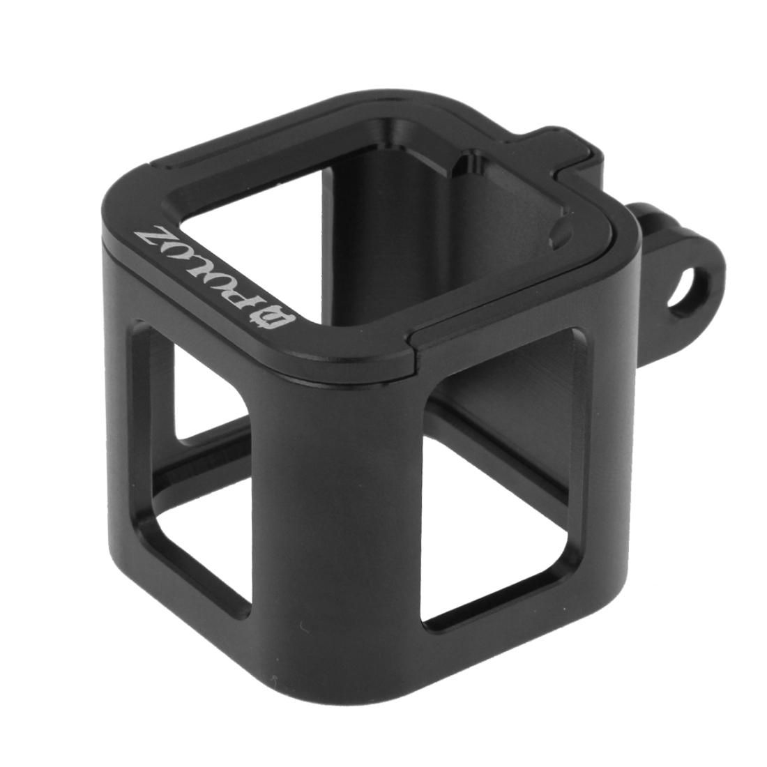 PULUZ Housing Shell CNC Aluminum Alloy Protective Cage with Insurance Frame for GoPro HERO5 Session /HERO4 Session /HERO Session (Black)