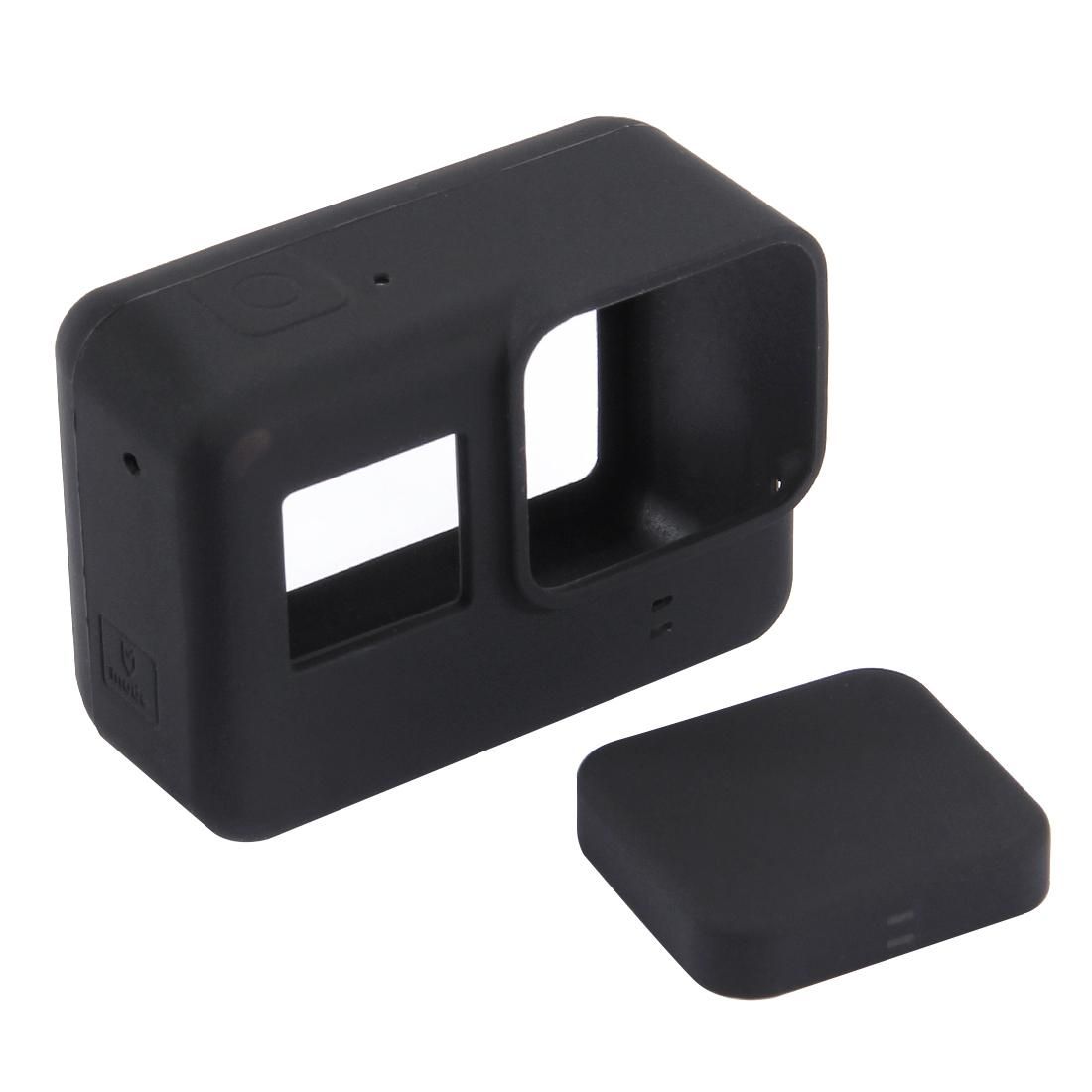 Silicone Protective Case with Lens Cover for GoPro HERO7 Black /7 White / 7 Silver /6 /5 (Magenta)
