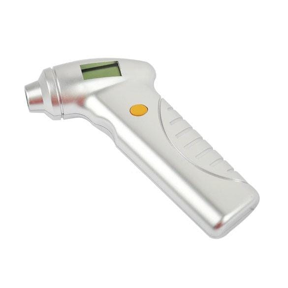 1/4 inch LCD Display Screen Digital Tire Gauge, Pressure Range: 0-100PSI (Silver)