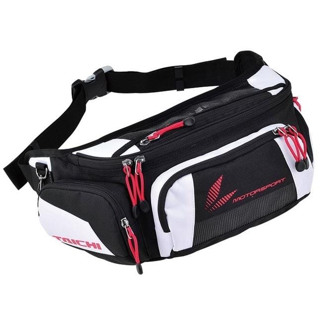 RSB 267 Motorcycle Racing Purses Pack Leg Bag Waist Belt Packs (White)