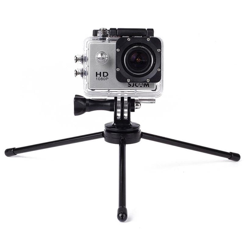 Portable Folding Metal Tripod for  GoPro HERO9 Black /HERO8 Black /7 /6/ 5 /5 Session /4 /3+ /3 /2 /1, Xiaoyi and Other Action Cameras