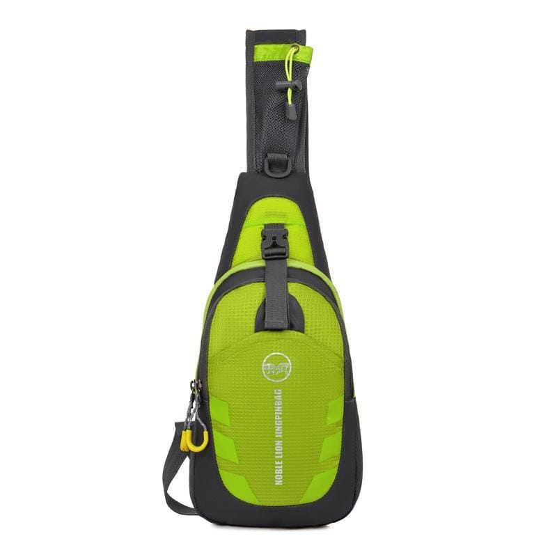 Motorcycle Waterproof Nylon Backpack Convenient Motorbike Chest Bag Backpack Camping Hiking Running Outdoor Sport Bag (Style1)