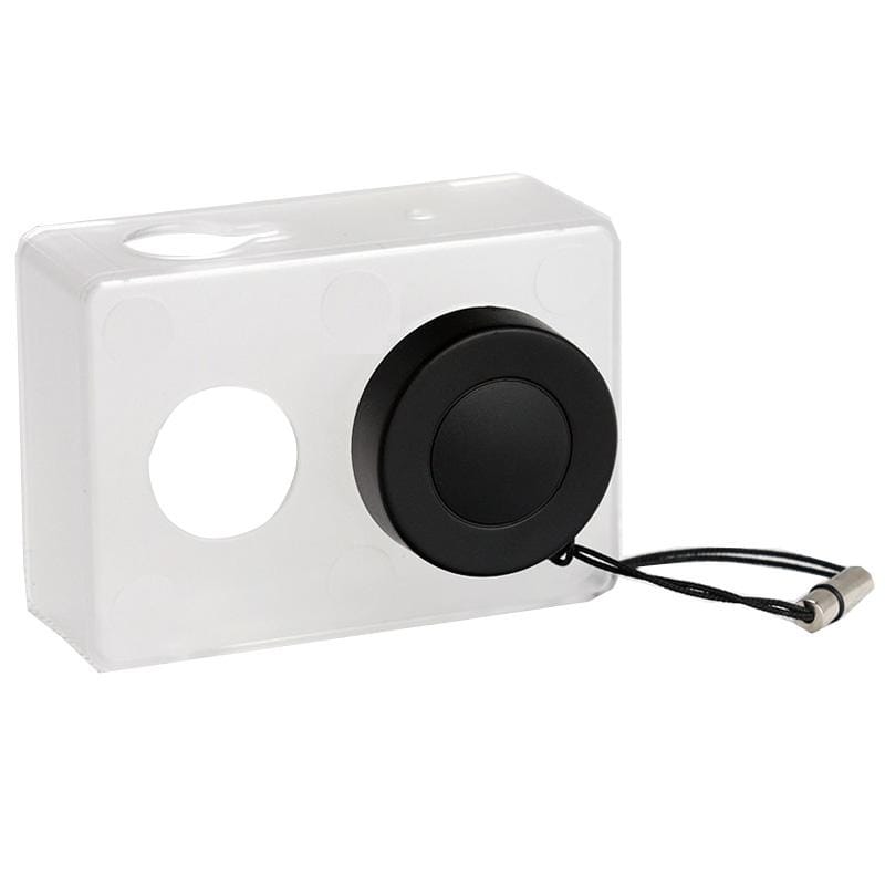 Ultrathin Transparent Protective Case with Lens Cap Cover for Xiaoyi Sport Camera (Transparent)