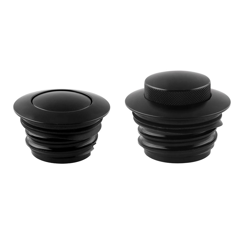 Motorcycle Flush Pop-up Gas Cap with O-ring for Harley Davidson (Silver)