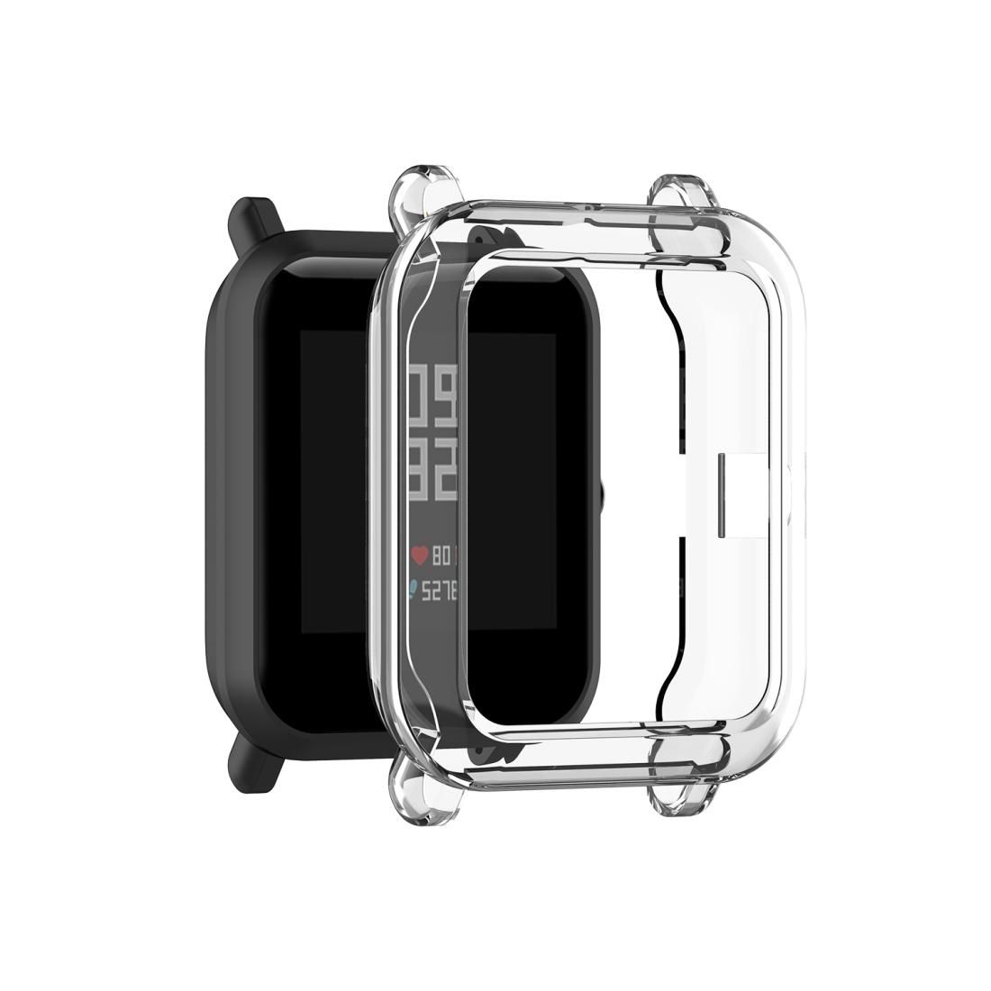 For Amazfit Bip Lite Version 1S / Bip S Transparent TPU Watch Protective Case (Transparent White)