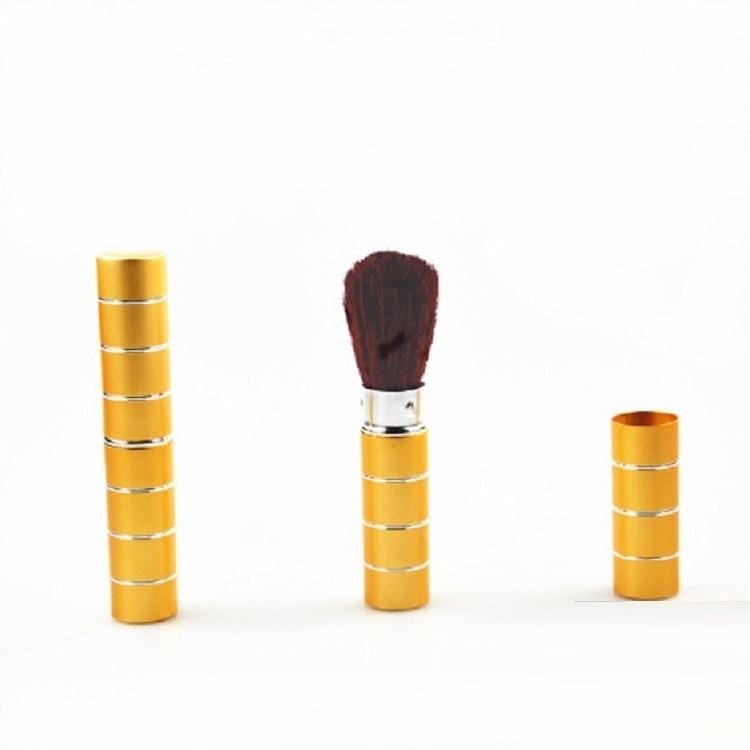 2 PCS Blush Brush Foundation Powder Brushes Makeup Tool Cosmetics Stretching Cream Brush Soft Face Make UP Beauty Essentials (Gold)
