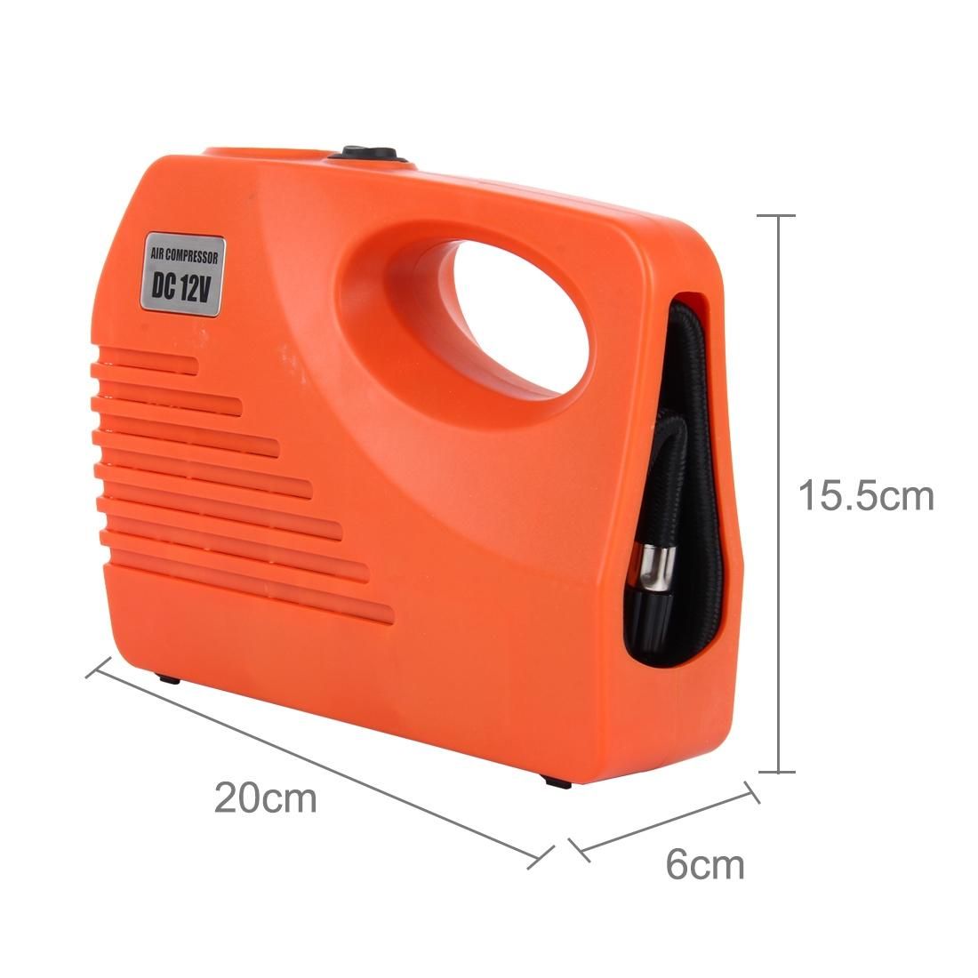 YIDAO ADB-727 12V 10A Air Pump with Gauge Three Nozzle Adapters and Two LED Lights, Portable Tire Inflator Compressor for Cars Vans Air Mattress Balls 100 PSI (Blue)