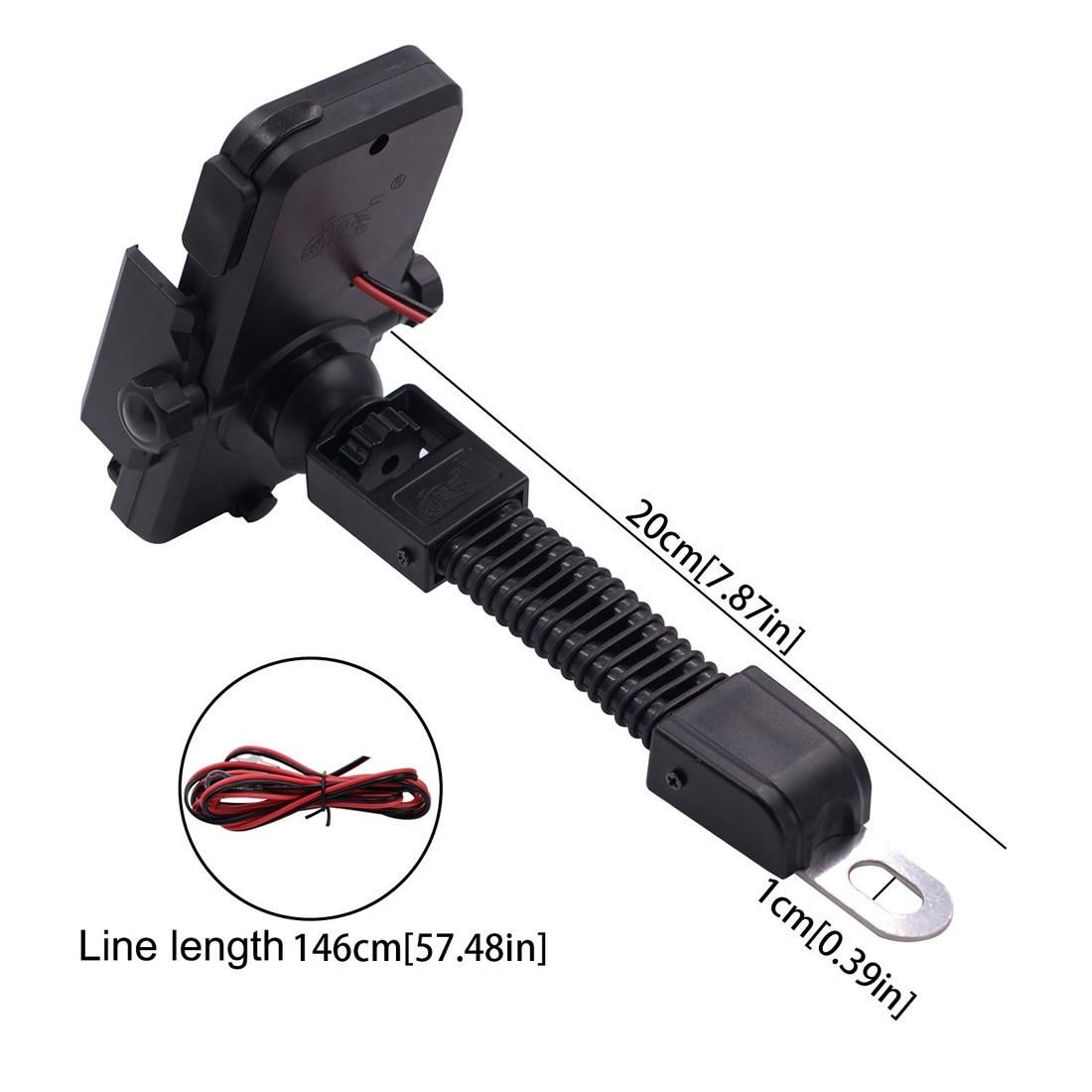 Motorcycle Phone Wireless Charger Holder Qi Fast Charging Bracket Holder