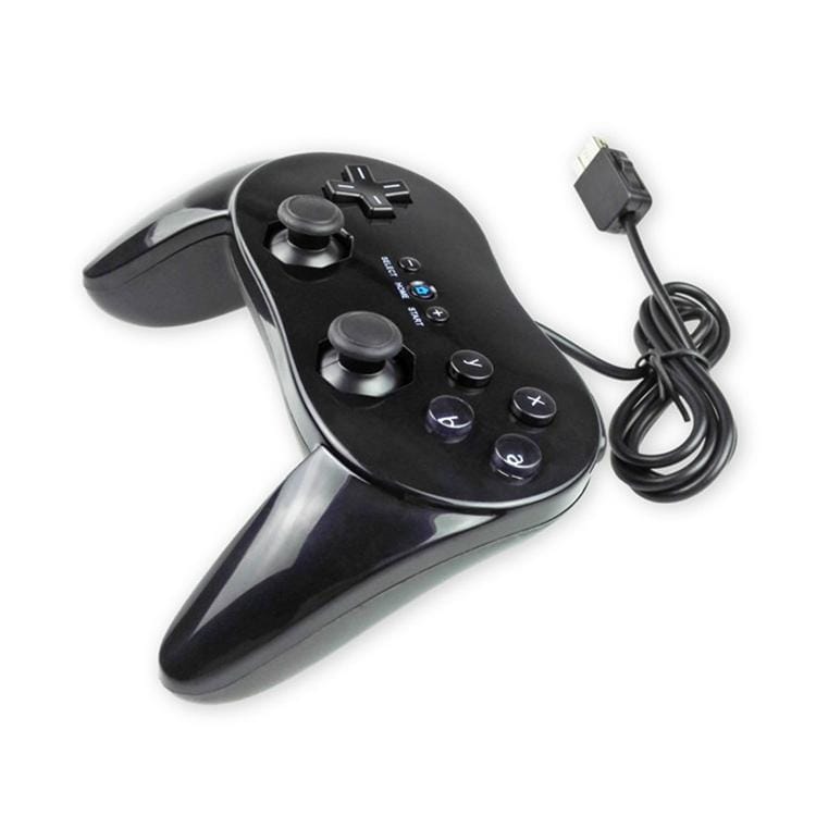 Classic Wired Game Controller Gaming Remote For Nintendo Wii (Black)