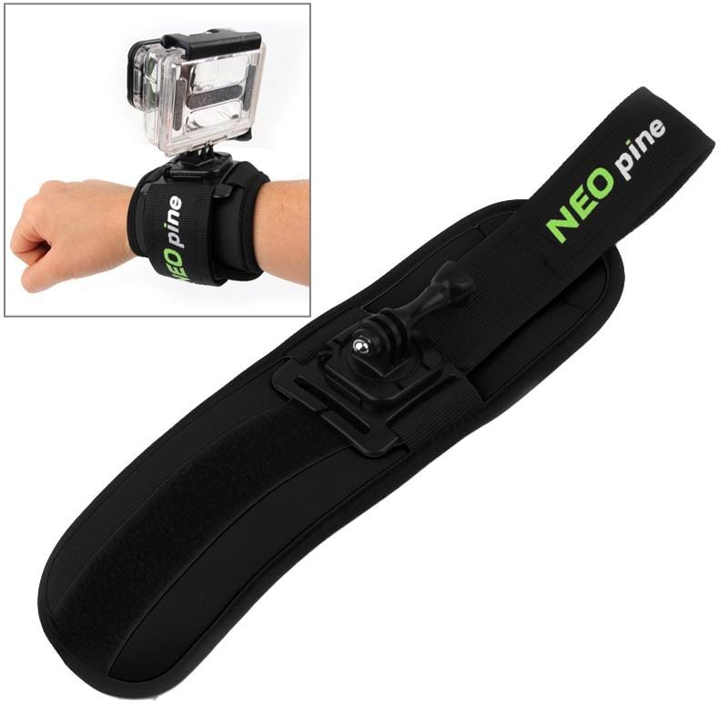 NEOpine GWS-5 Sports Diving Wrist Strap Mount Stabilizer 360 Degree Rotation for GoPro  NEW HERO /HERO6   /5 /5 Session /4 Session /4 /3+ /3 /2 /1, Xiaoyi and Other Action Cameras (Blue)