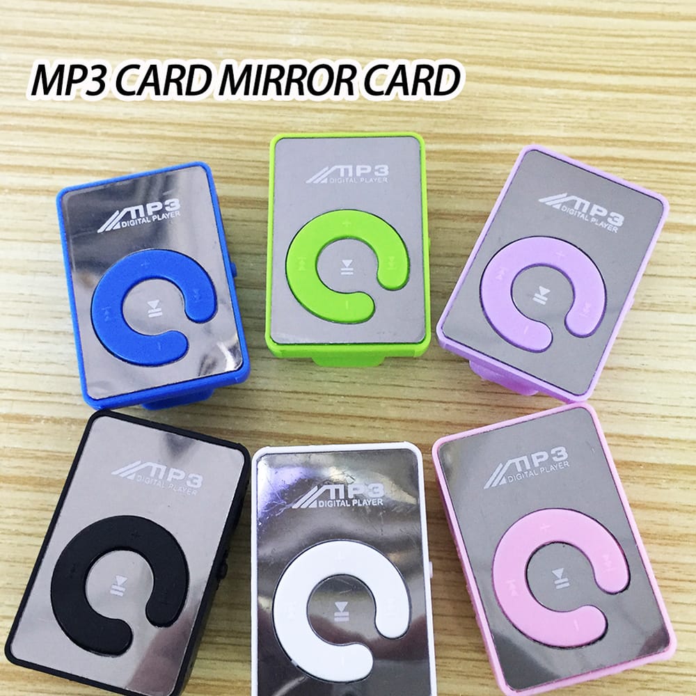 Mini Mirror Clip MP3 Player Portable Fashion Sport USB