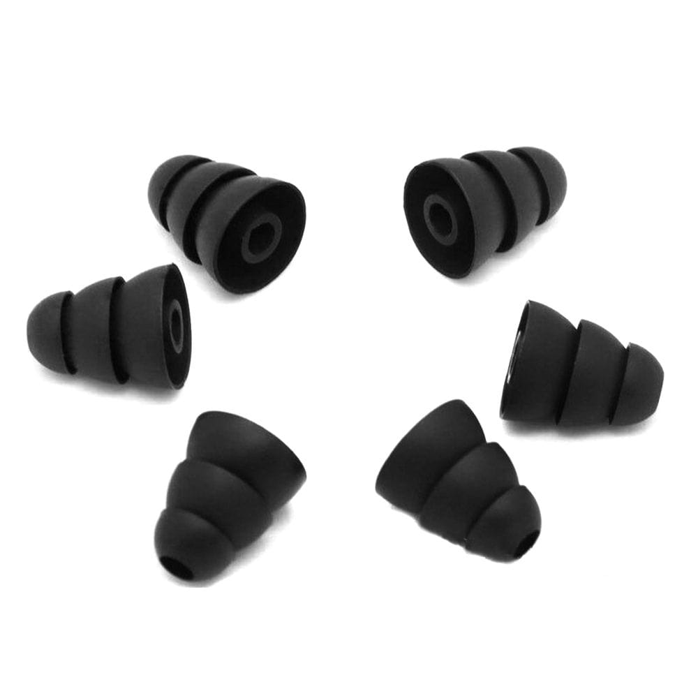 3 Pairs 6 PCS Three Layer Silicone In-Ear Earphone Covers