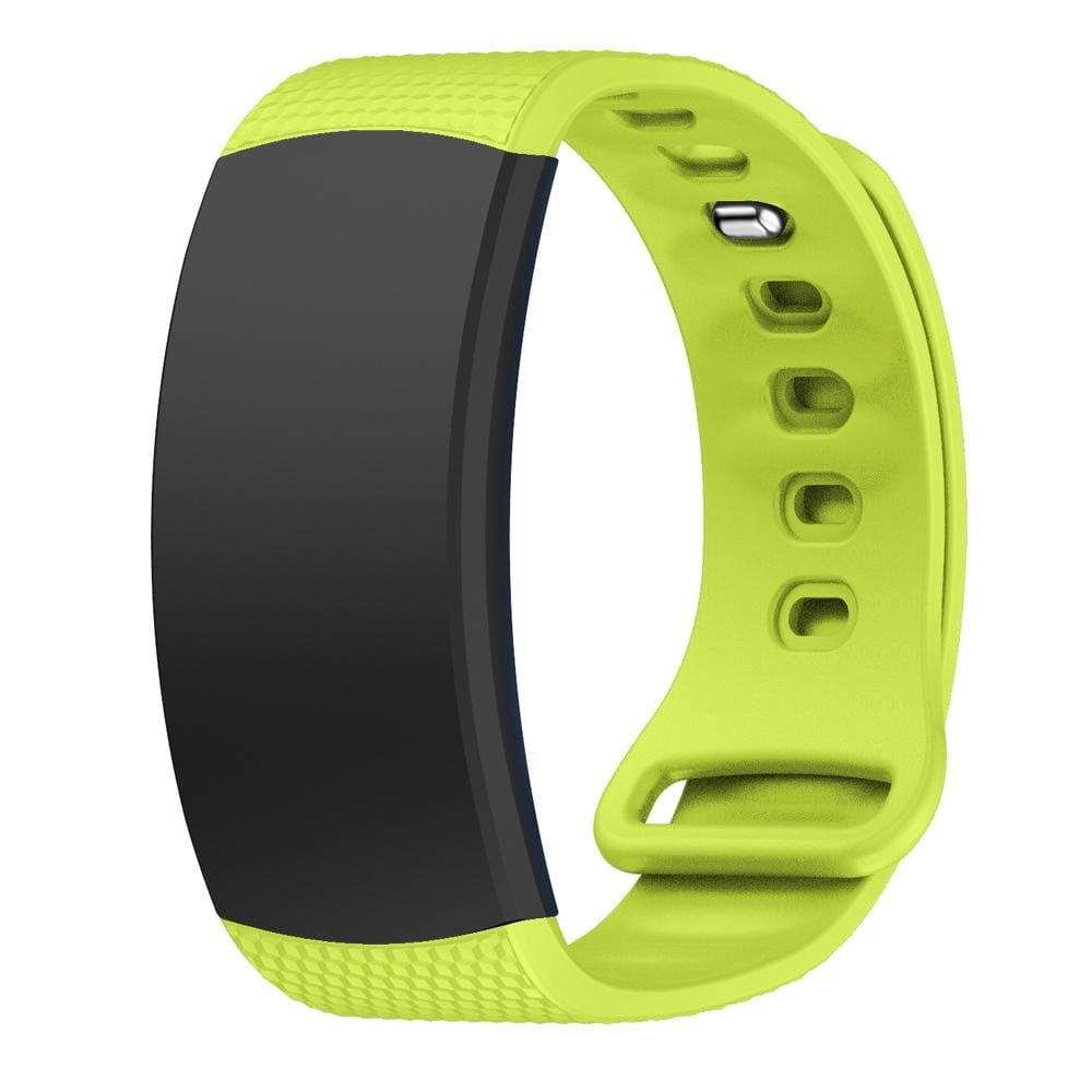 Silicone Wrist Strap Watch Band for Samsung Gear Fit2 SM-R360, Wrist Strap Size:150-213mm (Green)
