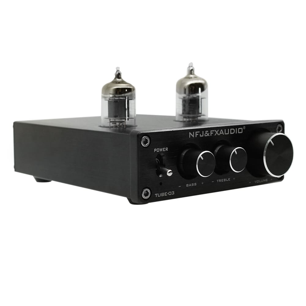 FX-AUDIO TUBE-03 Mini HiFi Audio Preamplifier 6K4 Vacuum - EU Plug