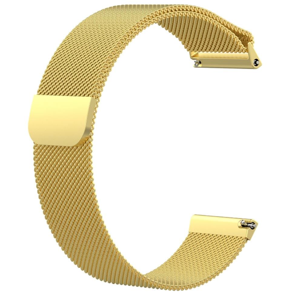 For Fitbit Versa Milanese Replacement Wrist Strap Watchband, Size:L (Gold)