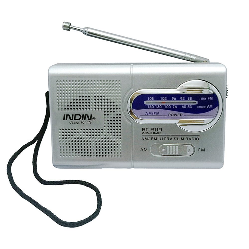INDIN BC-R119 AM/FM Dual Band Mini Radio Receiver Portable