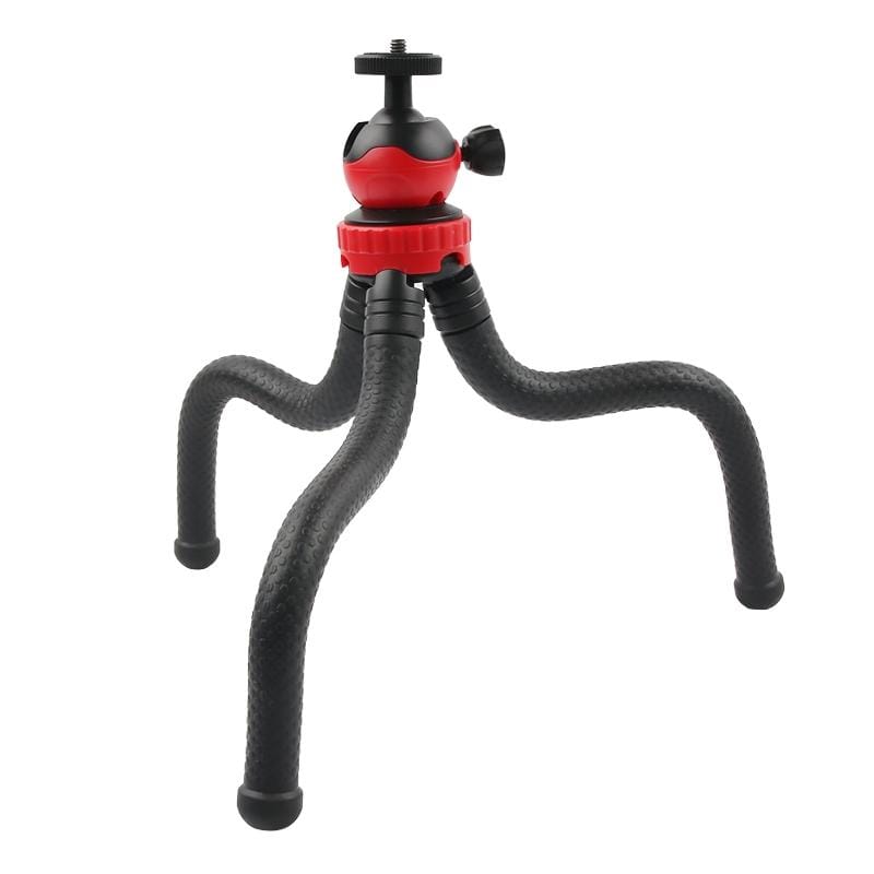 Mini Octopus Flexible Tripod Holder with Phone Clamp for iPhone, Galaxy, Huawei, GoPro HERO9 Black / HERO8 Black /7 /6 /5 /5 Session /4 Session /4 /3+ /3 /2 /1, Xiaoyi and Other Action Cameras