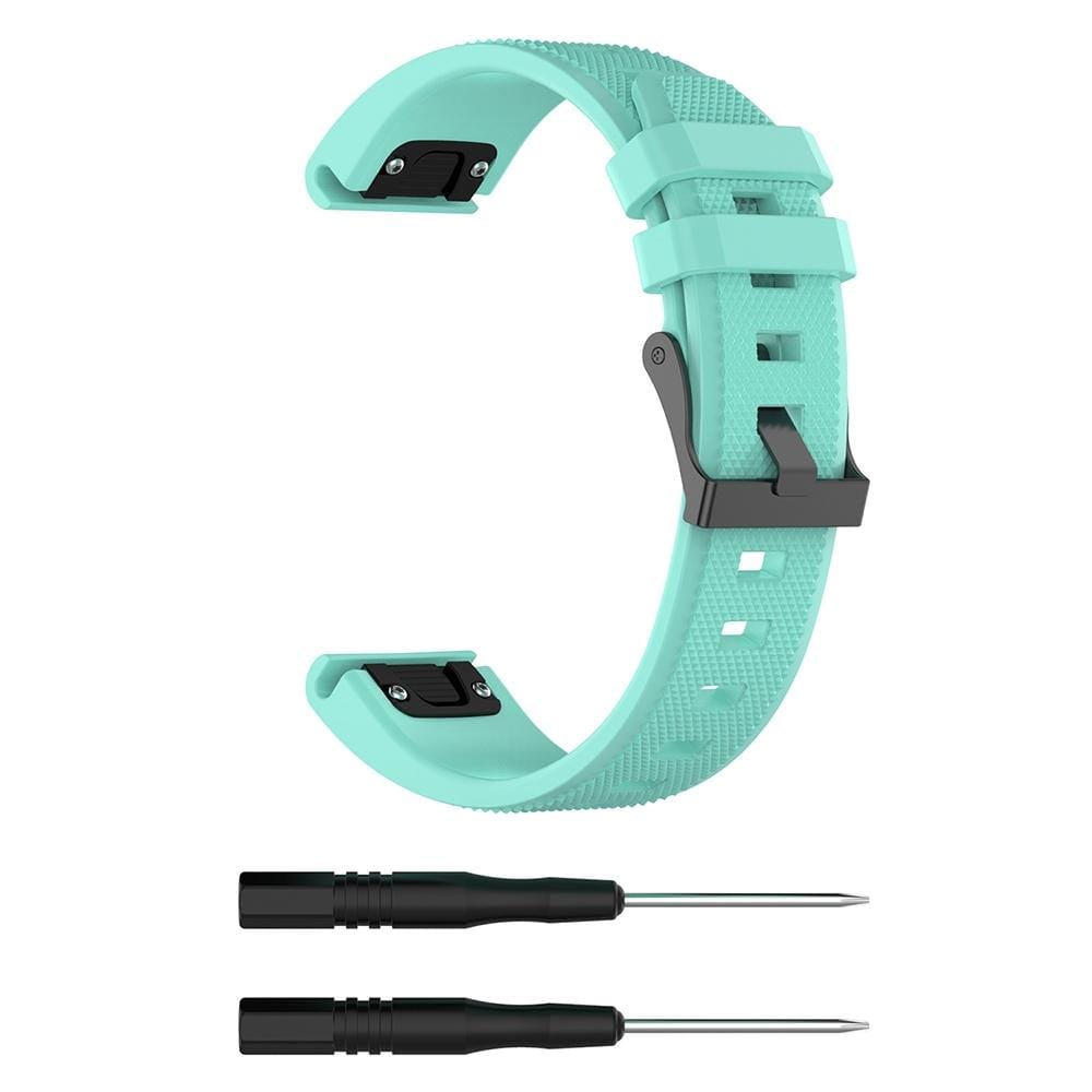 For Garmin Fenix5  Silicone Replacement Wrist Strap Watchband (Mint Green)