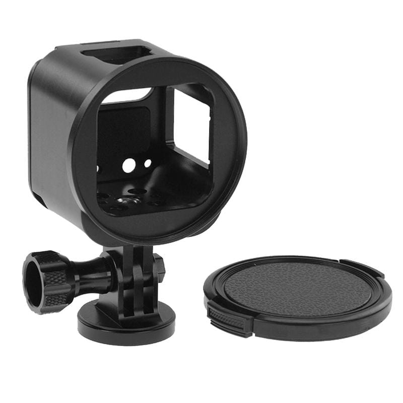 Housing Shell CNC Metal Protective Cage Kit with Metal Wrench & Lens Cap & Screw & Tripod Adapter for GoPro HERO5 Session /HERO4 Session /HERO Session