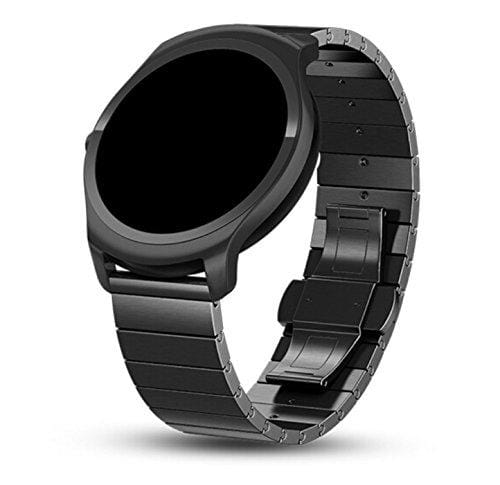 22mm For Huawei Watch GT2e / GT2 46mm A Butterfly Clasp Stainless Steel Strap (Black)
