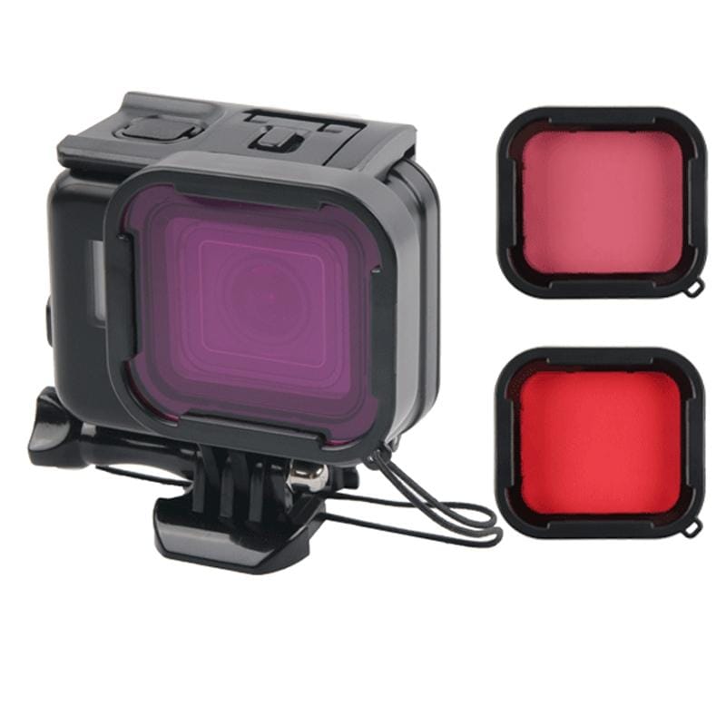 45m Waterproof Housing Protective Case + Touch Screen Back Cover for GoPro NEW HERO /HERO6 /5, with Buckle Basic Mount & Screw &  Filters, No Need to Remove Lens (Black)