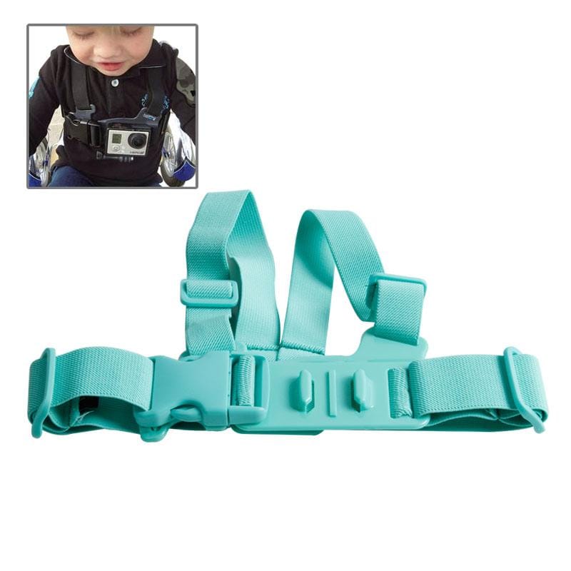 TMC HR-185 Junior Chest Mount Harness / Chest Belt for GoPro  NEW HERO /HERO6   /5 /5 Session /4 Session /4 /3+ /3 /2 /1, Xiaoyi and Other Action Cameras (Green)