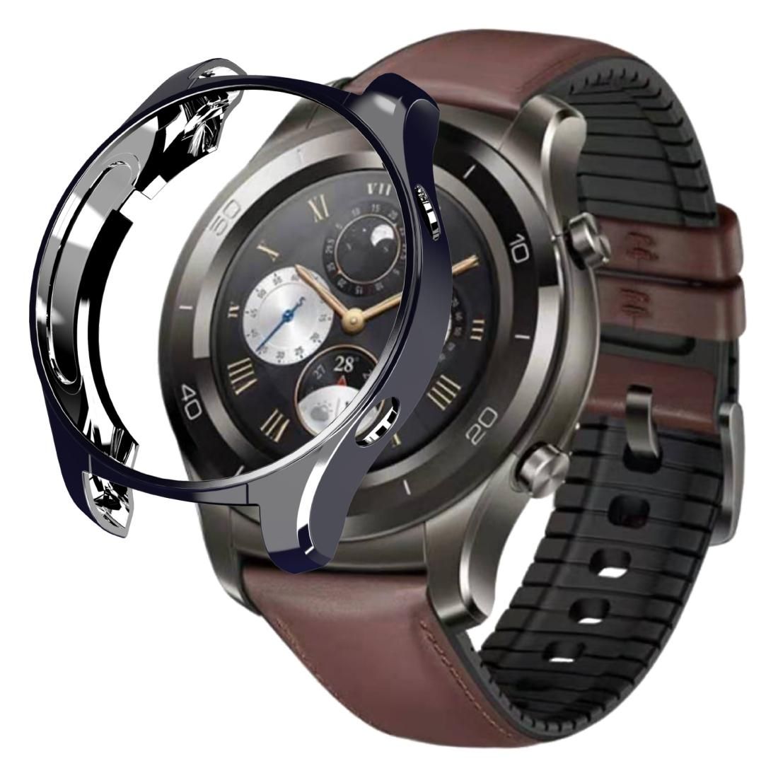 For Huawei Watch 2 Pro Plating TPU Half-package Protective Shell (Gray)
