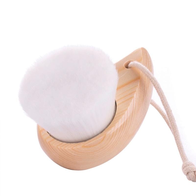 1 x Cosmetic Makeup Face Powder Foundation Brush & 1 x Middle Comma Shaped Facial Cleansing Brush