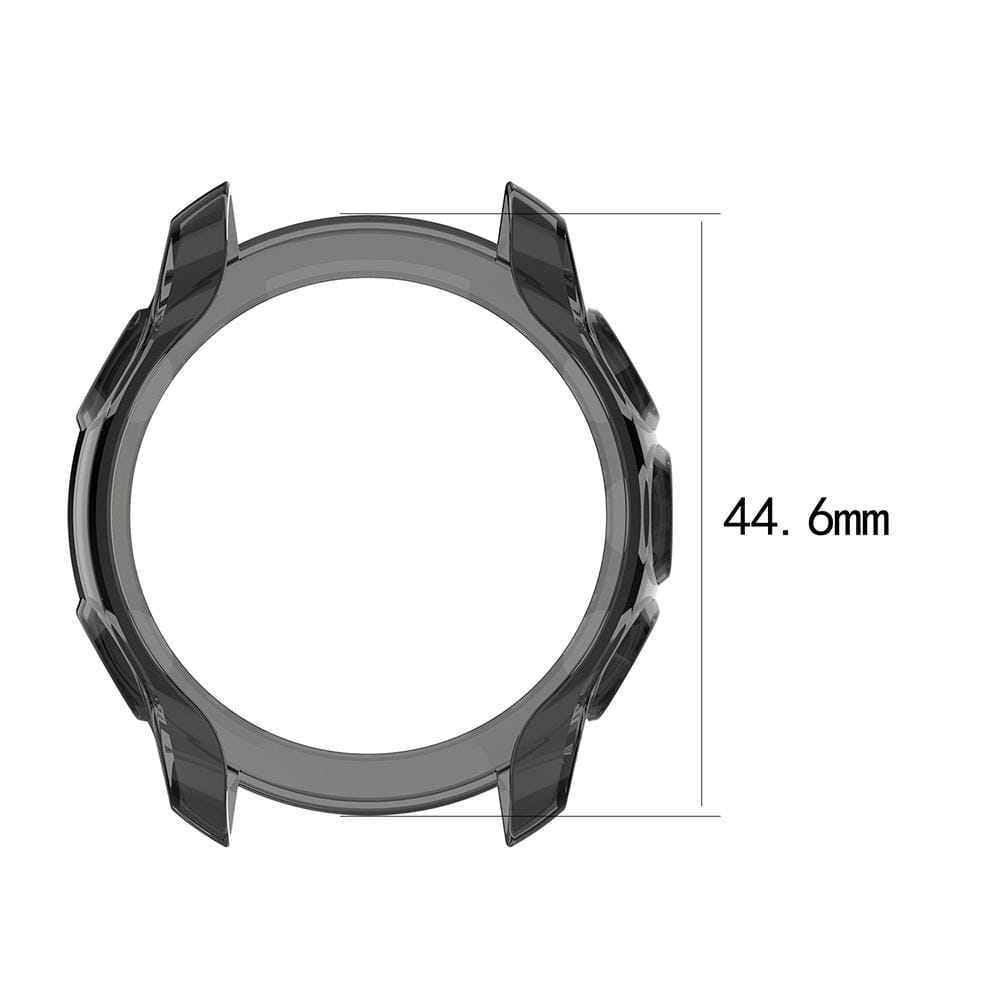 For Garmin Forerunner 245 / 245M Smart Watch Silicone Protective Case (Transparent Purple)