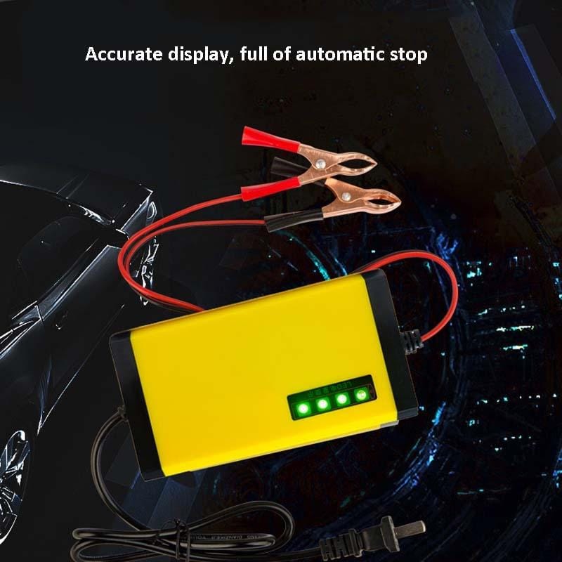 12V Motorcycle Battery Charger Smart Repair Full Automatic Stop Charger,CN Plug