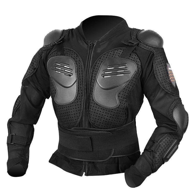 Anti-fall Armor Motocross Racing Suit Adult Shockproof Suit, Size: 4XL (Black)