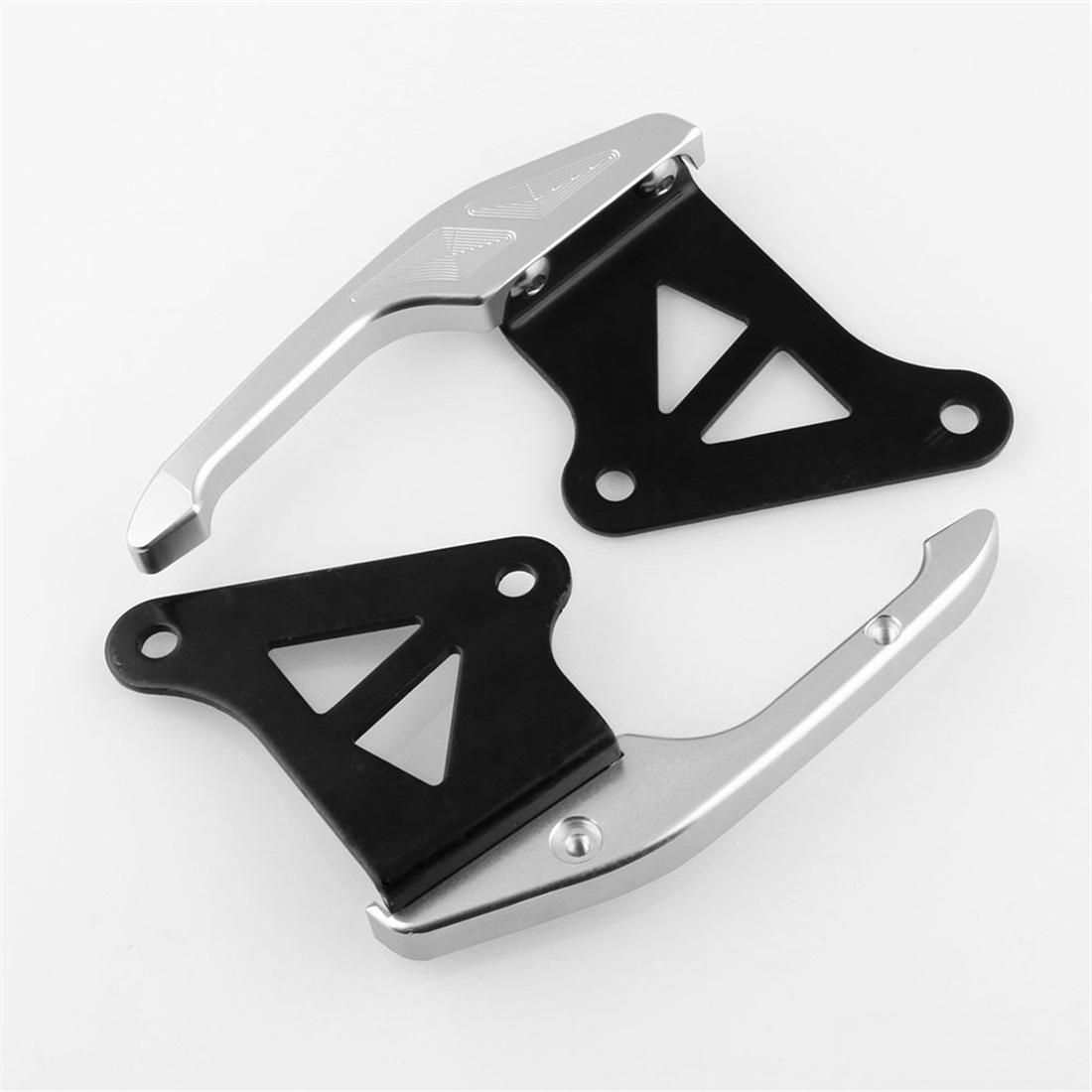 Modified Motorcycle Aluminium Alloy Rear Seat Pillion Grab Rail Bars Handle (Silver)