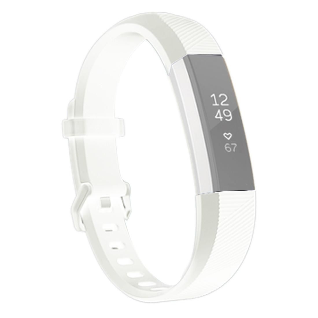 For Fitbit Alta Smart Watch Silicone Watchband, Length: about 23.8cm (White)