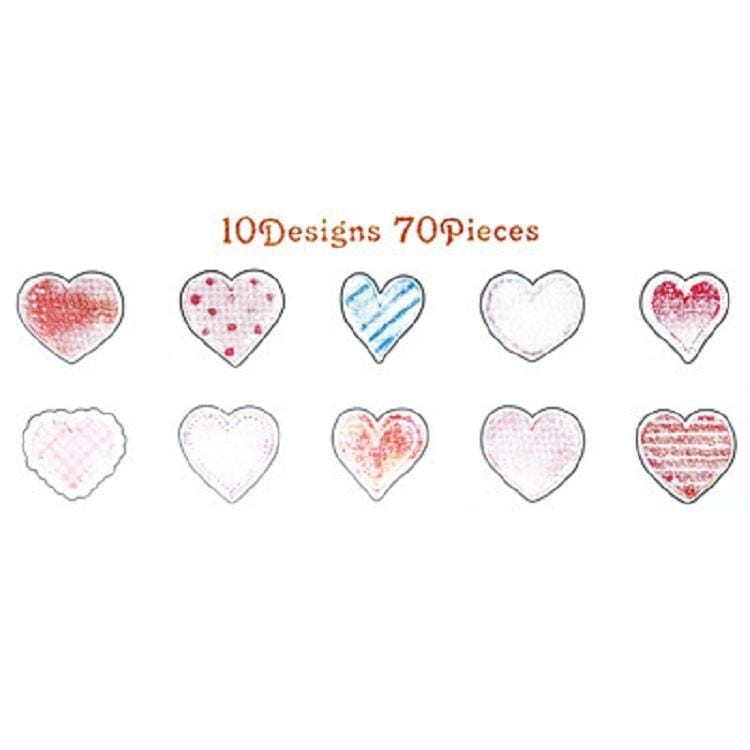 2 Bags Romantic Small Stickers Hand Painted Watercolor Paper Hand Account Decorative Sticker Pack (Star)