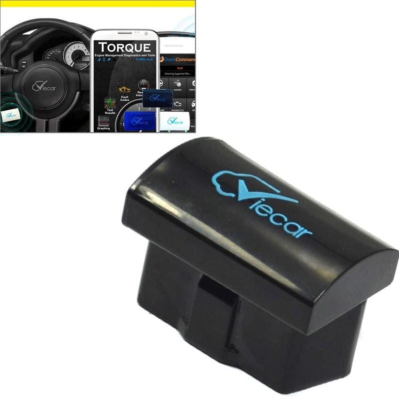 Mini ELM327 Interface Viecar 2.0 OBDII Bluetooth Auto Diagnostic Scanner Tool, Support Android / Windows (Black)