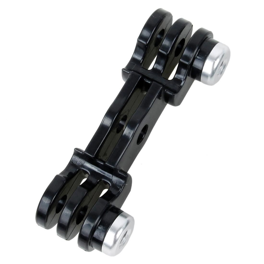 TMC HR385 Double GoPro / GoPro LED Connection Mount  for GoPro  NEW HERO /HERO6   /5 /5 Session /4 Session /4 /3+ /3 /2 /1, Xiaoyi and Other Action Cameras (Black)