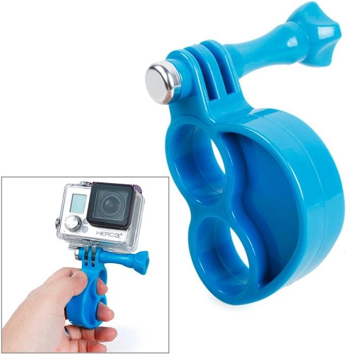 TMC HR273 Gen2  Fingers Grip with Thumb Screw for GoPro  NEW HERO /HERO6   /5 /5 Session /4 Session /4 /3+ /3 /2 /1, Xiaoyi and Other Action Cameras (Blue)