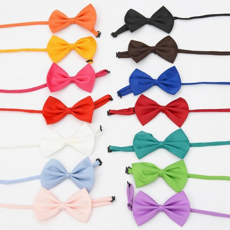 10 PCS Cute Pet Bow Tie for Pets with About 25-40cm Neck Circumference, Random Color Delivery