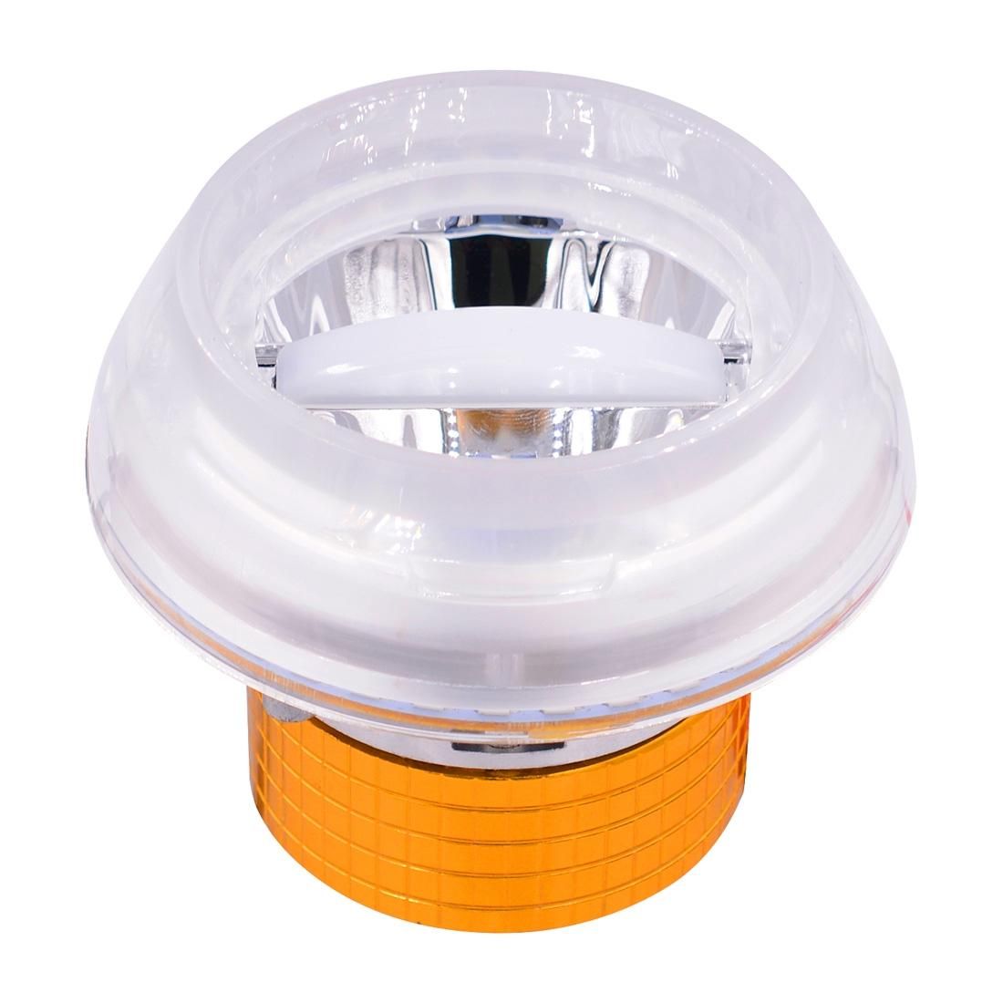 Motorcycle 30W DC 12V-85V IP66 Round Jellyfish Breathable Lamp Double Aperture LED Headlight (Green Light)