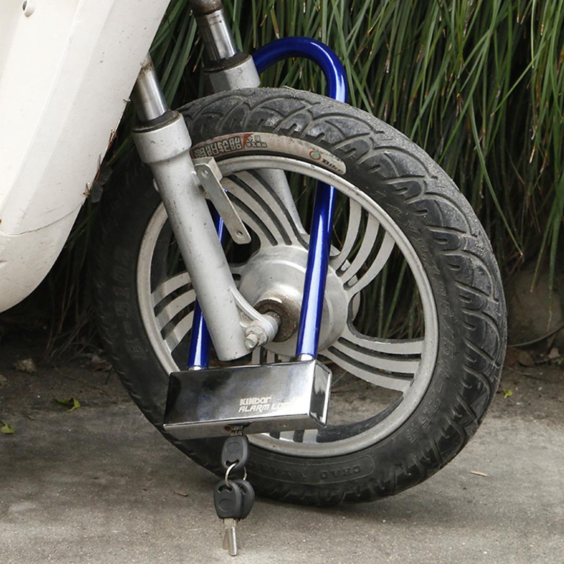 Motorcycle Bike Electromobile Stainless Steel U Shape Anti-theft Lock with Inner Warning Safty Buzzle System