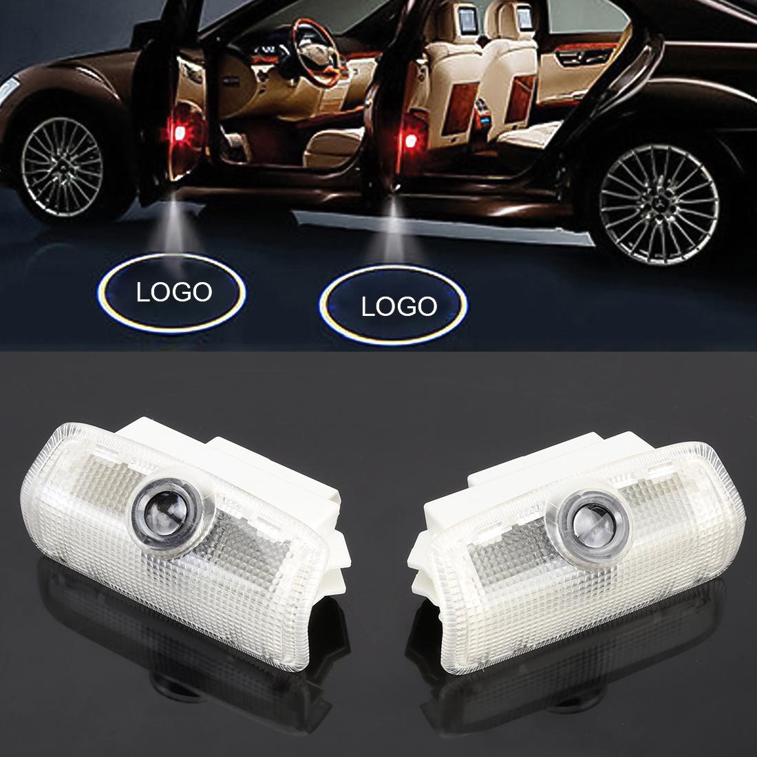 2 PCS DC12V 2W Car Door Logo Light Brand Shadow Lights Courtesy Lamp for Nissan Patrol 2010-2016 / Teana 2008-2012