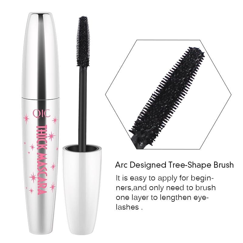 QIC Q805 Waterproof 4D Mascara Black Thick Lengthening Eye Lashes