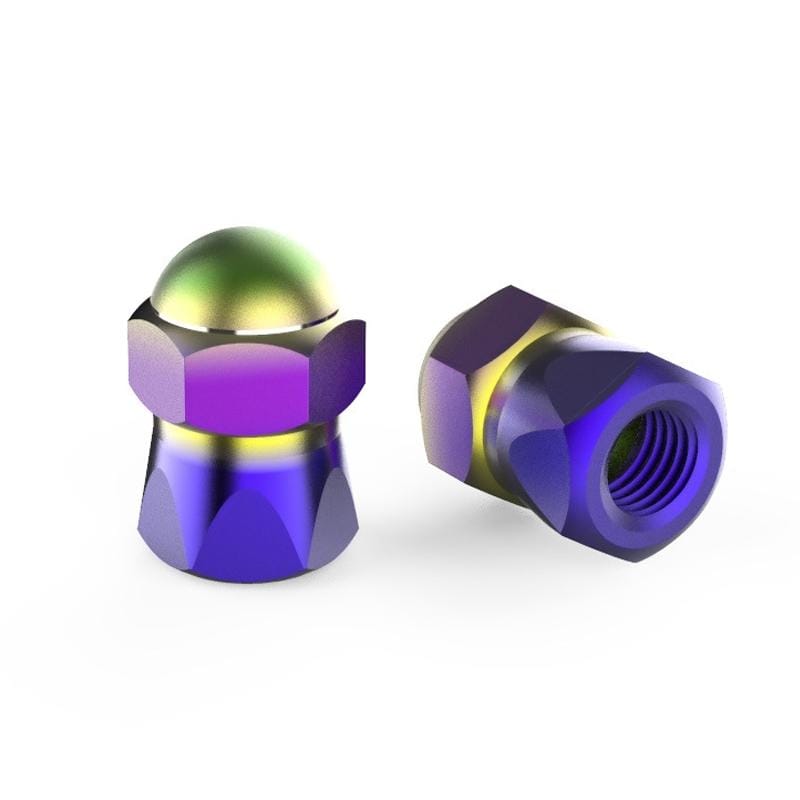 2 PCS Motorcycles Gas Cap Mouthpiece Cover Tire Cap Tire Valve Caps (Colour)